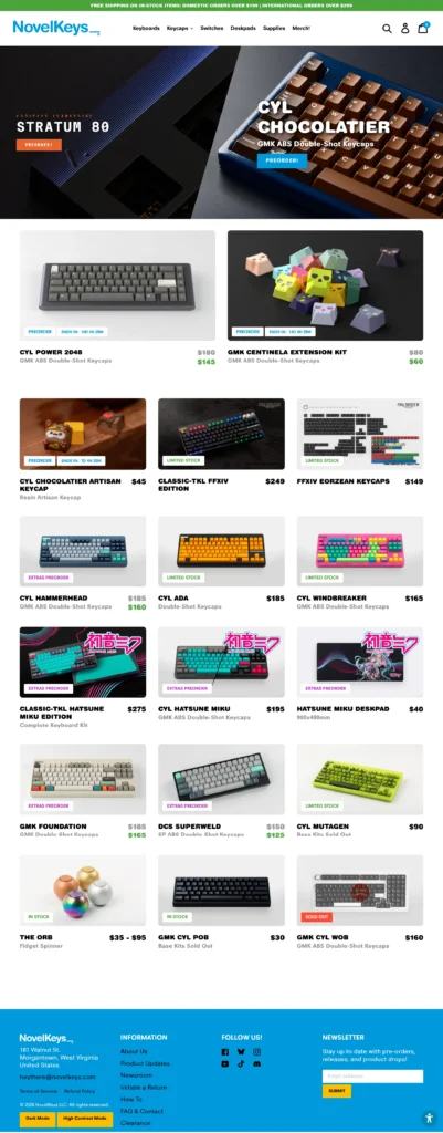 Custom-Mechanical-Keyboards-Keycaps-Switches-Deskpads-and-More-–-NovelKeys-LLC